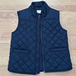 Crewcuts Boys Navy Quilted Vest Size 6-7.